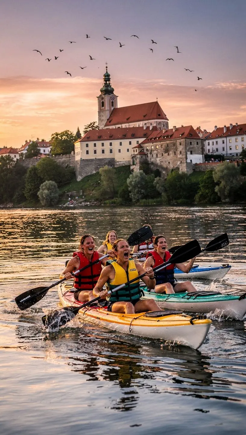 People enjoying light tourism activities in a park