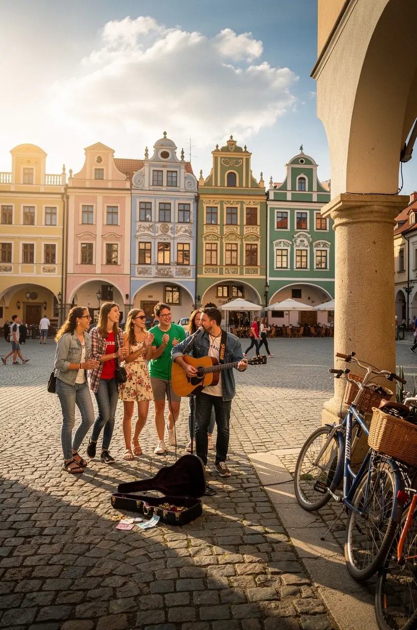 Scenic walking trails in Czech Republic mapped out.